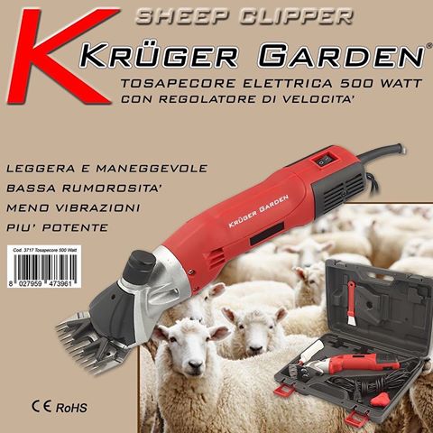 Tosatrice pecora 500 Watt Kruger Garden